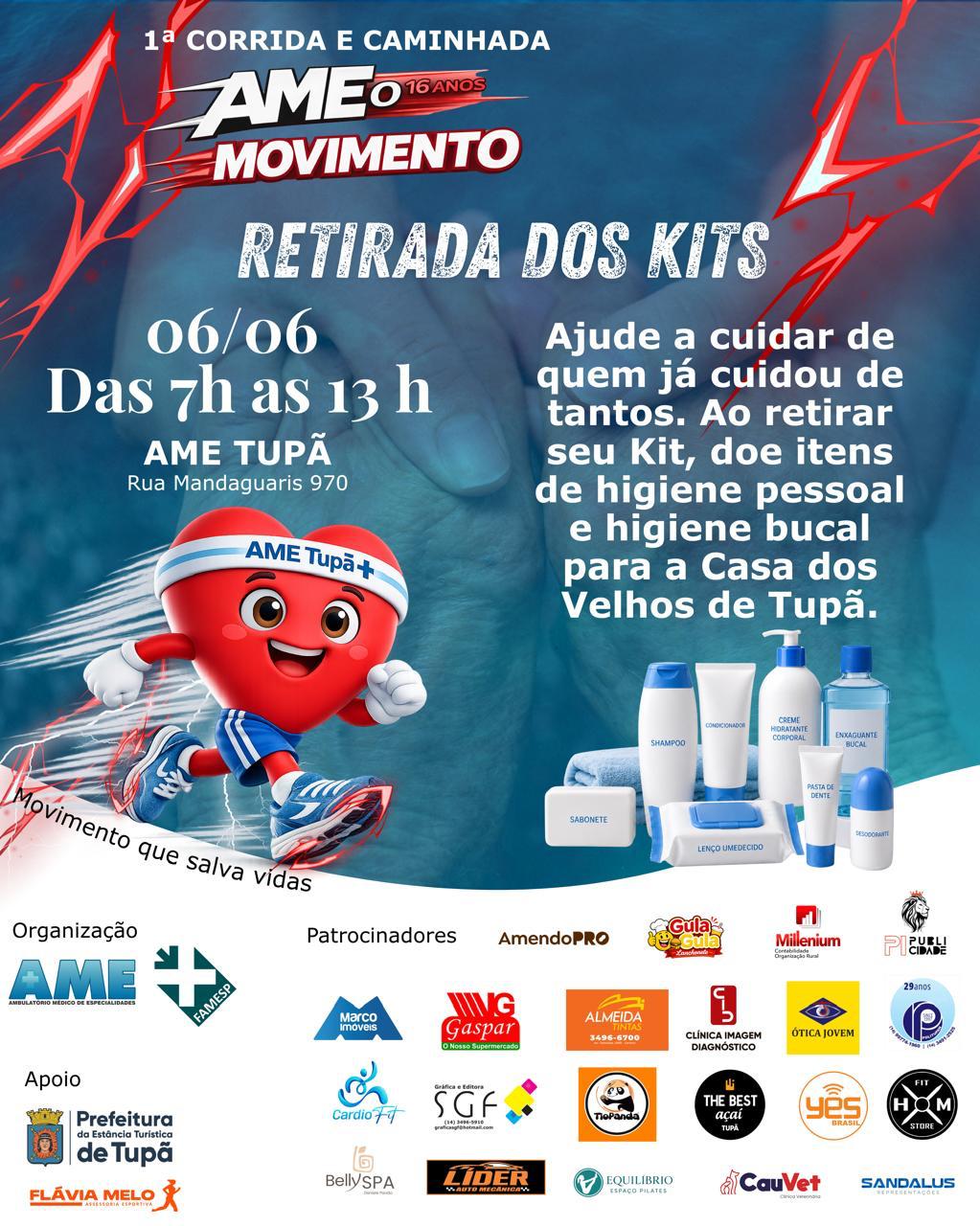 1ª CORRIDA E CAMINHADA AME O MOVIMENTO TUPÃ SP