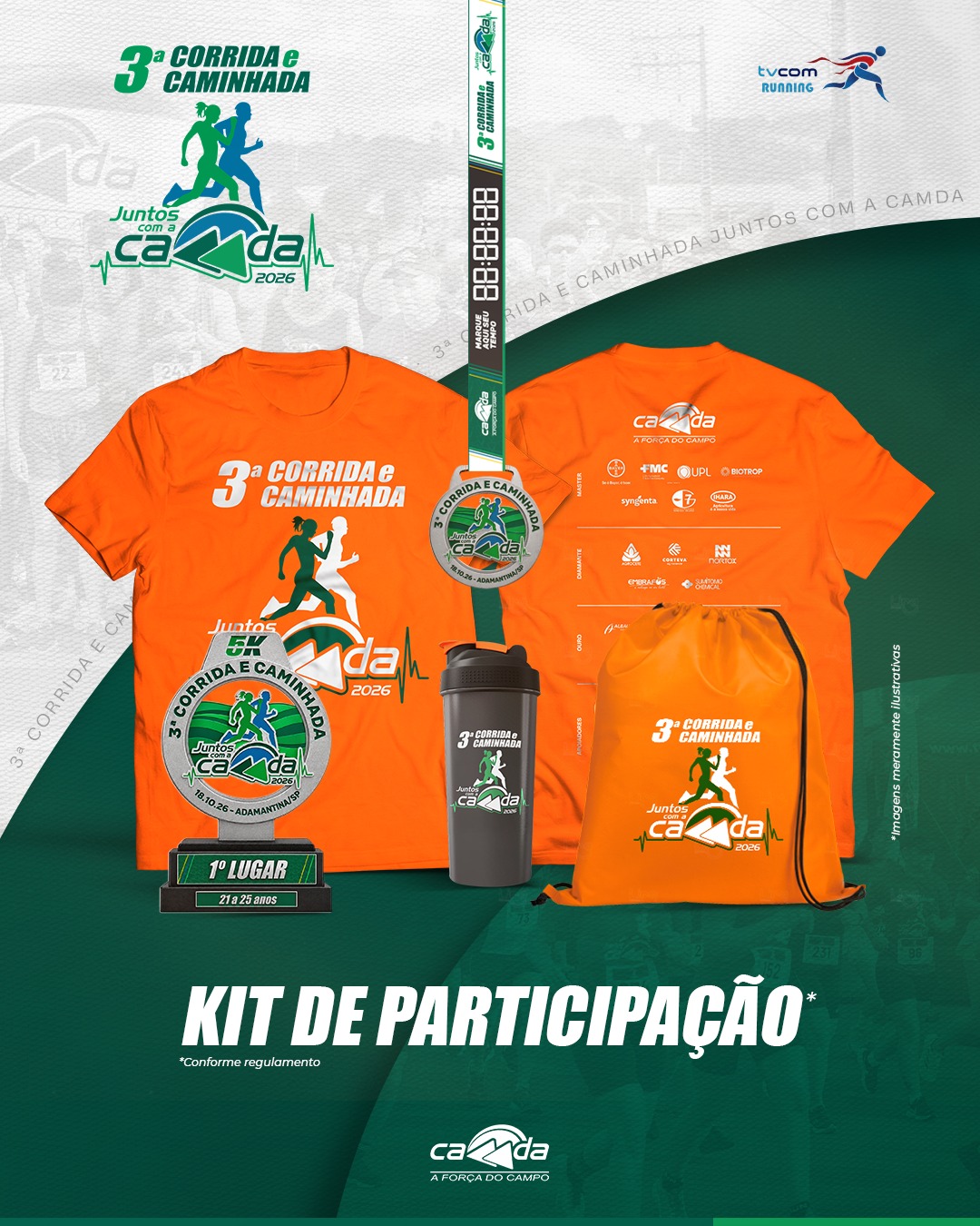3ª CORRIDA E CAMINHADA JUNTOS COM A CAMDA ADAMANTINA SP 2026