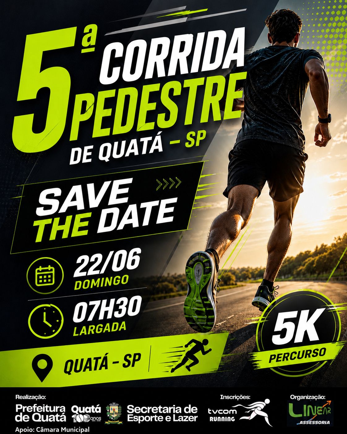 6ª CORRIDA PEDESTRE DE QUATÁ SP