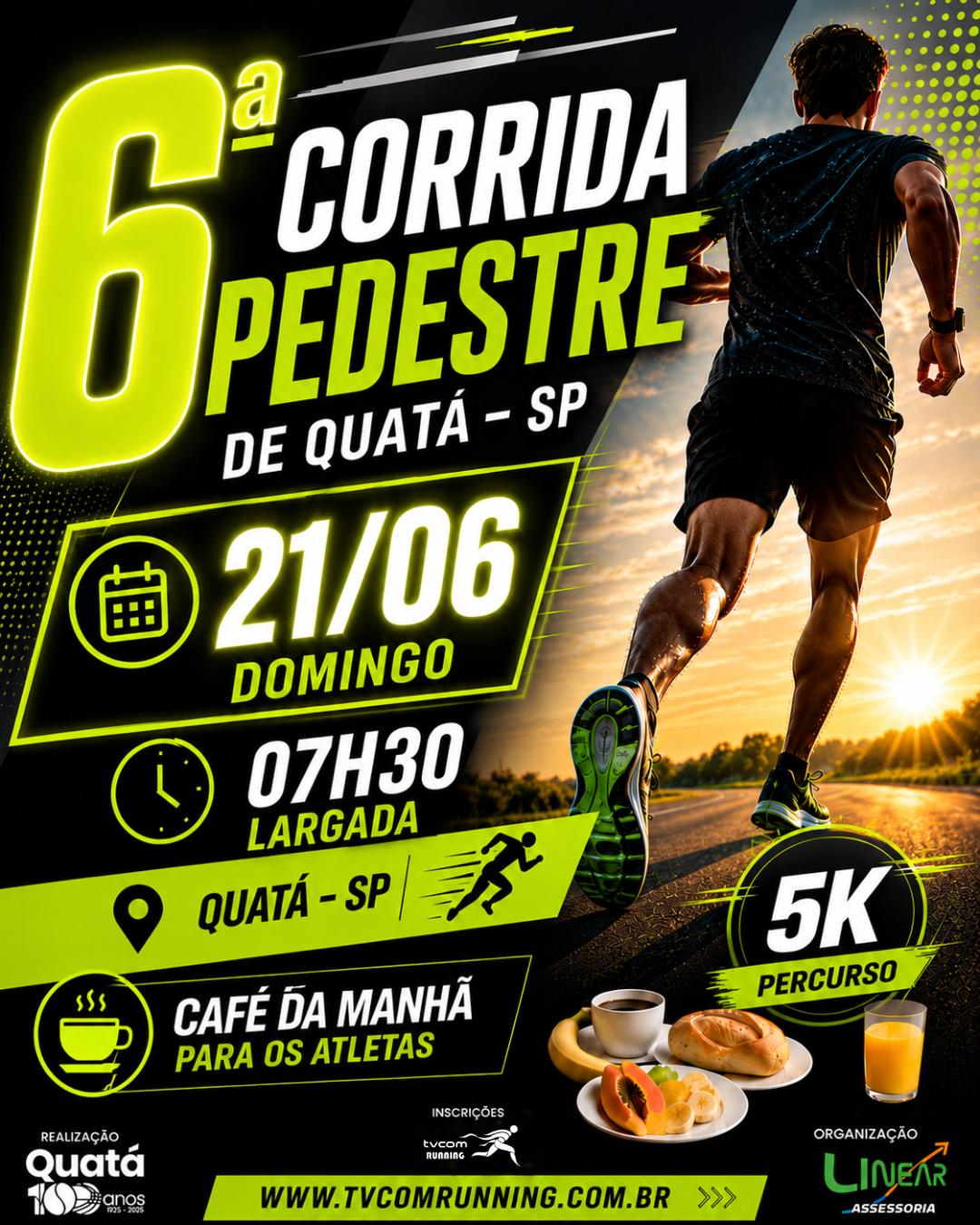 6ª CORRIDA PEDESTRE DE QUATÁ SP