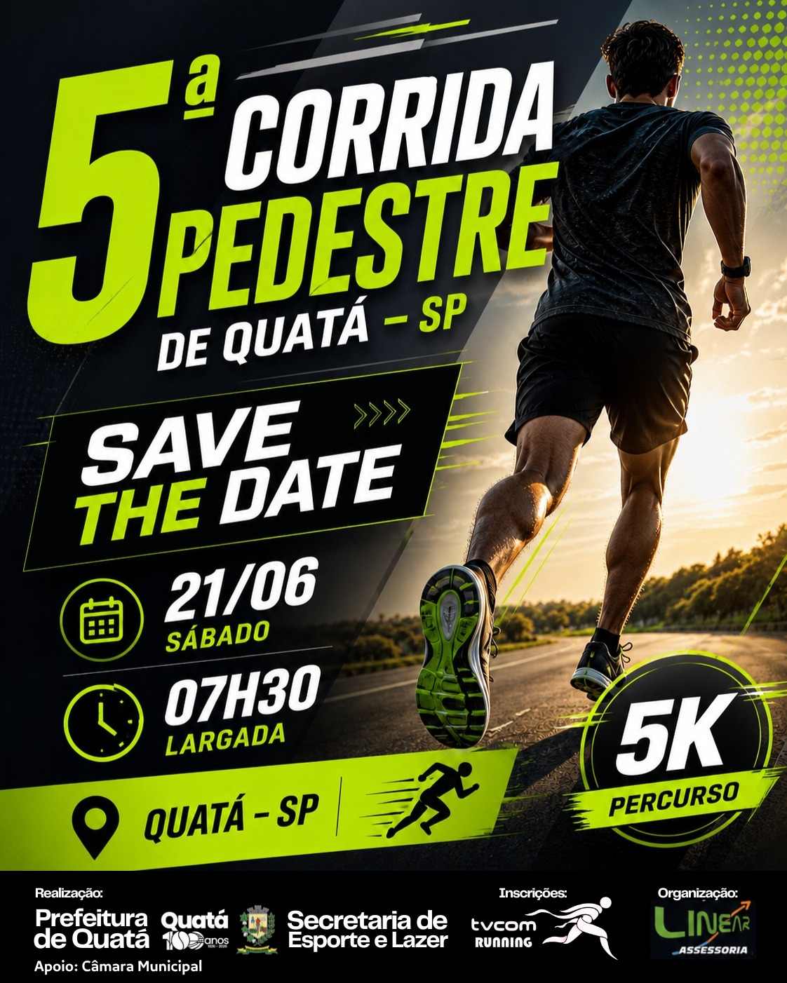 5ª CORRIDA PEDESTRE DE QUATÁ SP 2026
