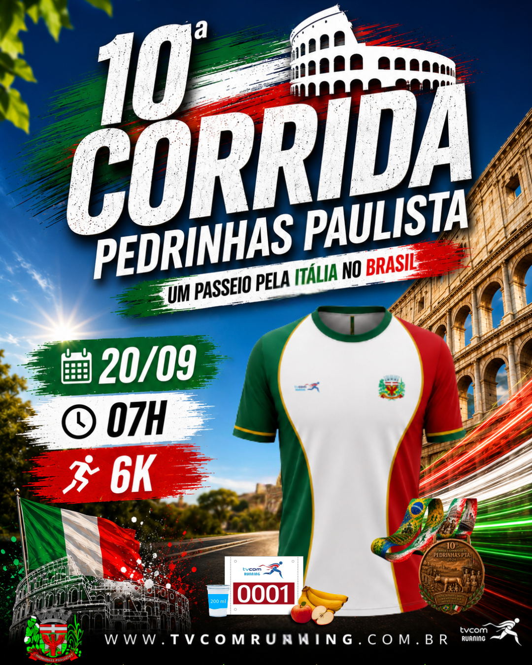 10ª CORRIDA PEDESTRE DE PEDRINHAS PAULISTA SP