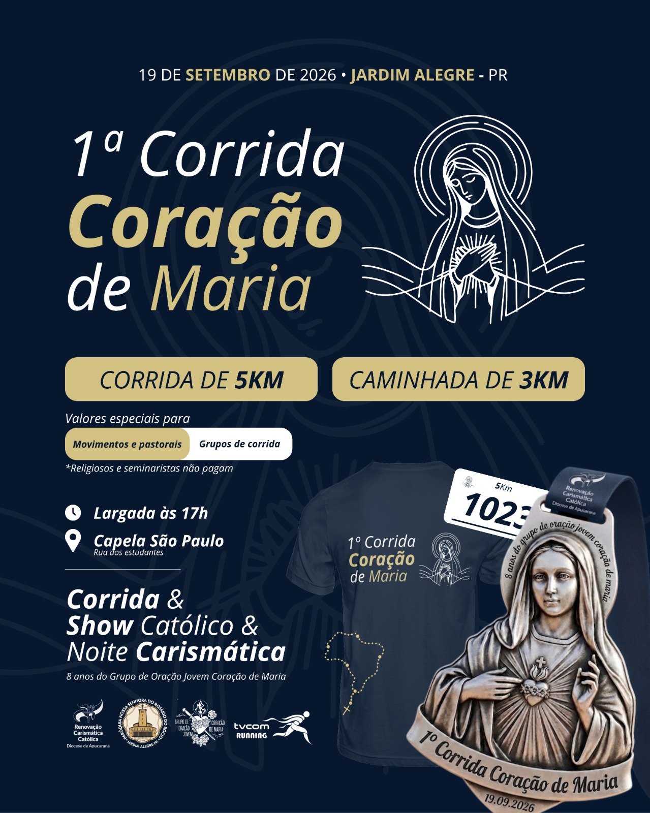 1ª CORRIDA CORAÇÃO DE MARIA JARDIM ALEGRE PR