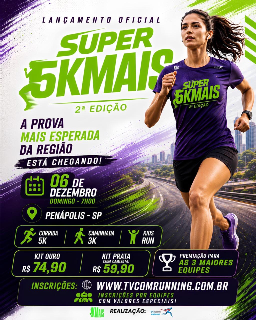SUPER 5KMAIS 2ª EDIÇÃO PENÁPOLIS SP