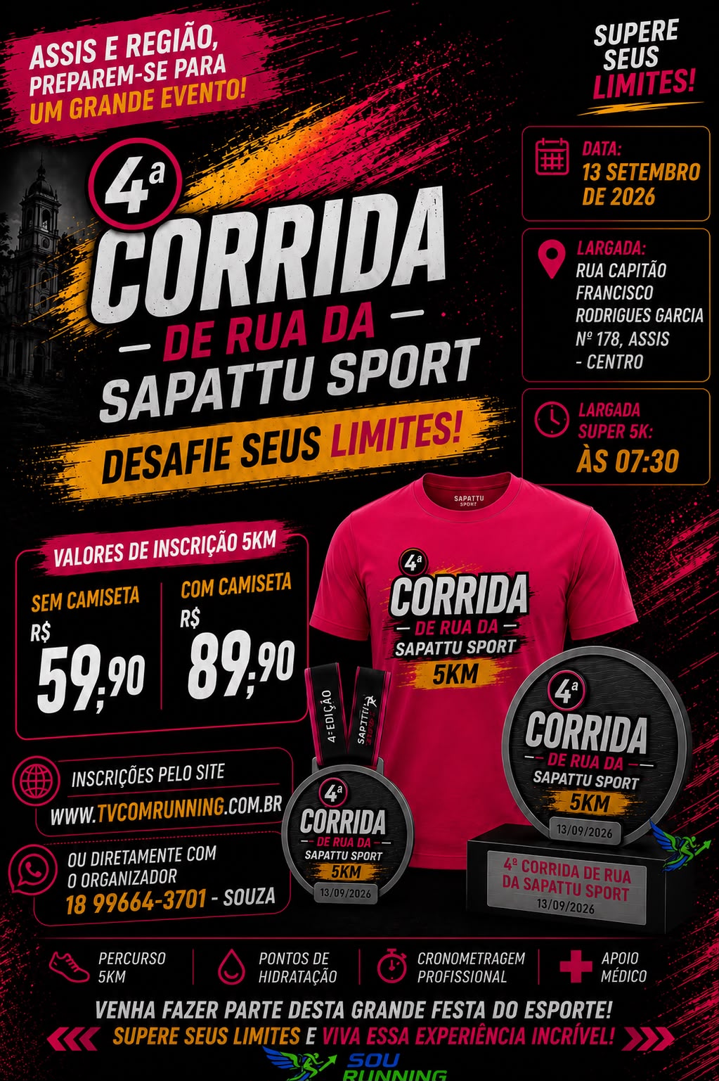 4ª CORRIDA DE RUA DA SAPATTU SPORT ASSIS SP