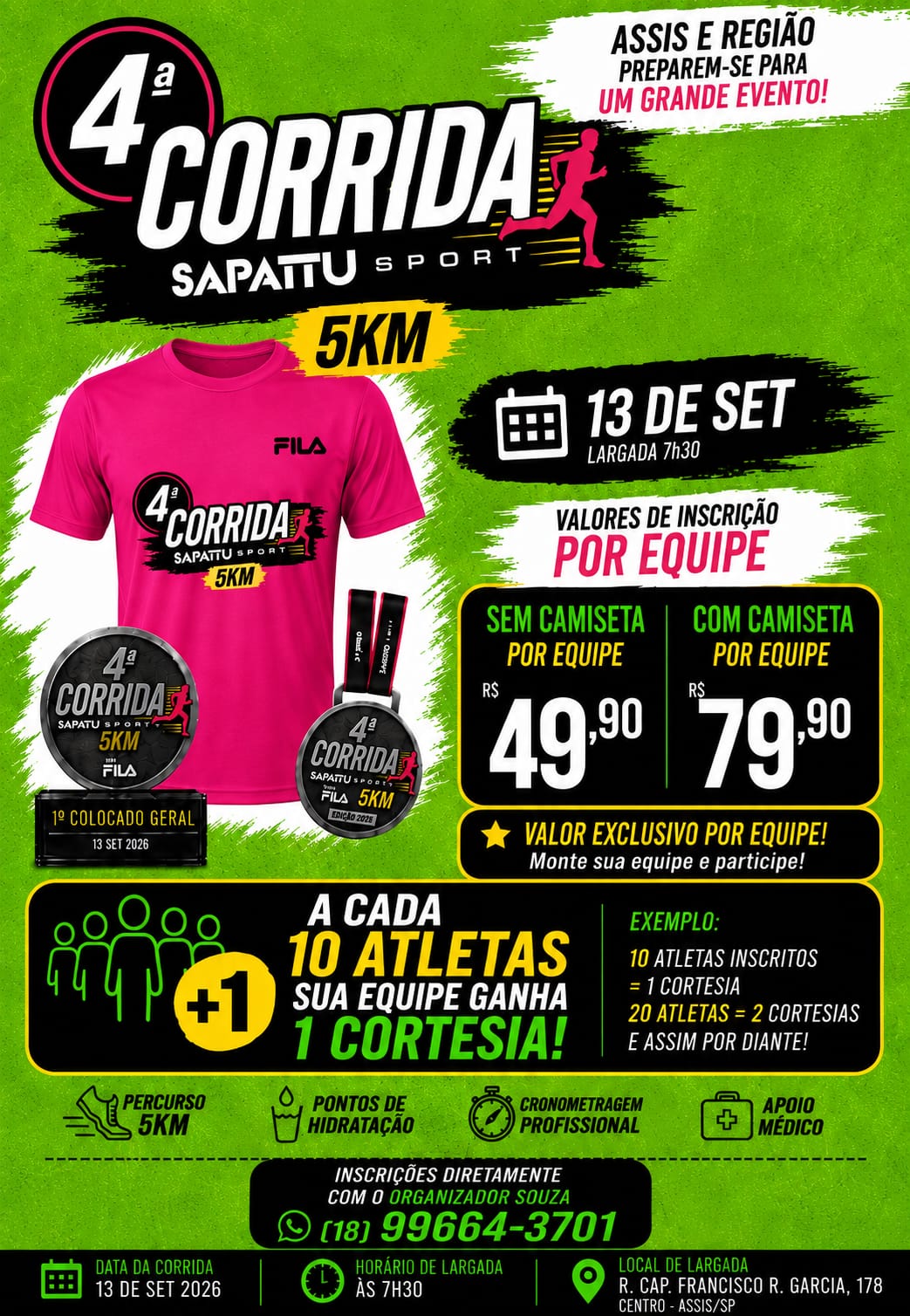 4ª CORRIDA DA SAPATTU SPORT ASSIS SP