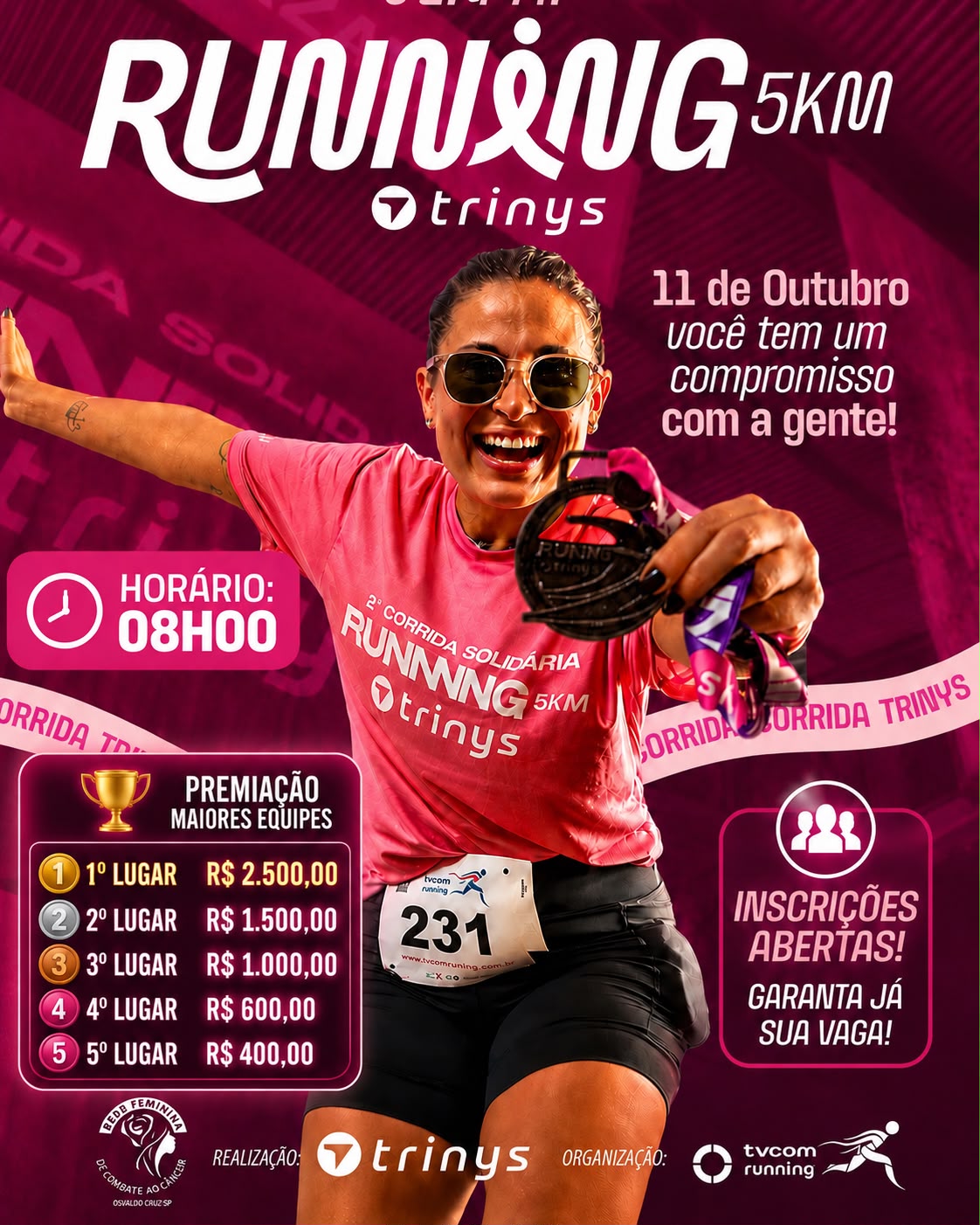 TRINYS RUNNING 5K 3ª EDIÇÃO OSVALDO CRUZ SP