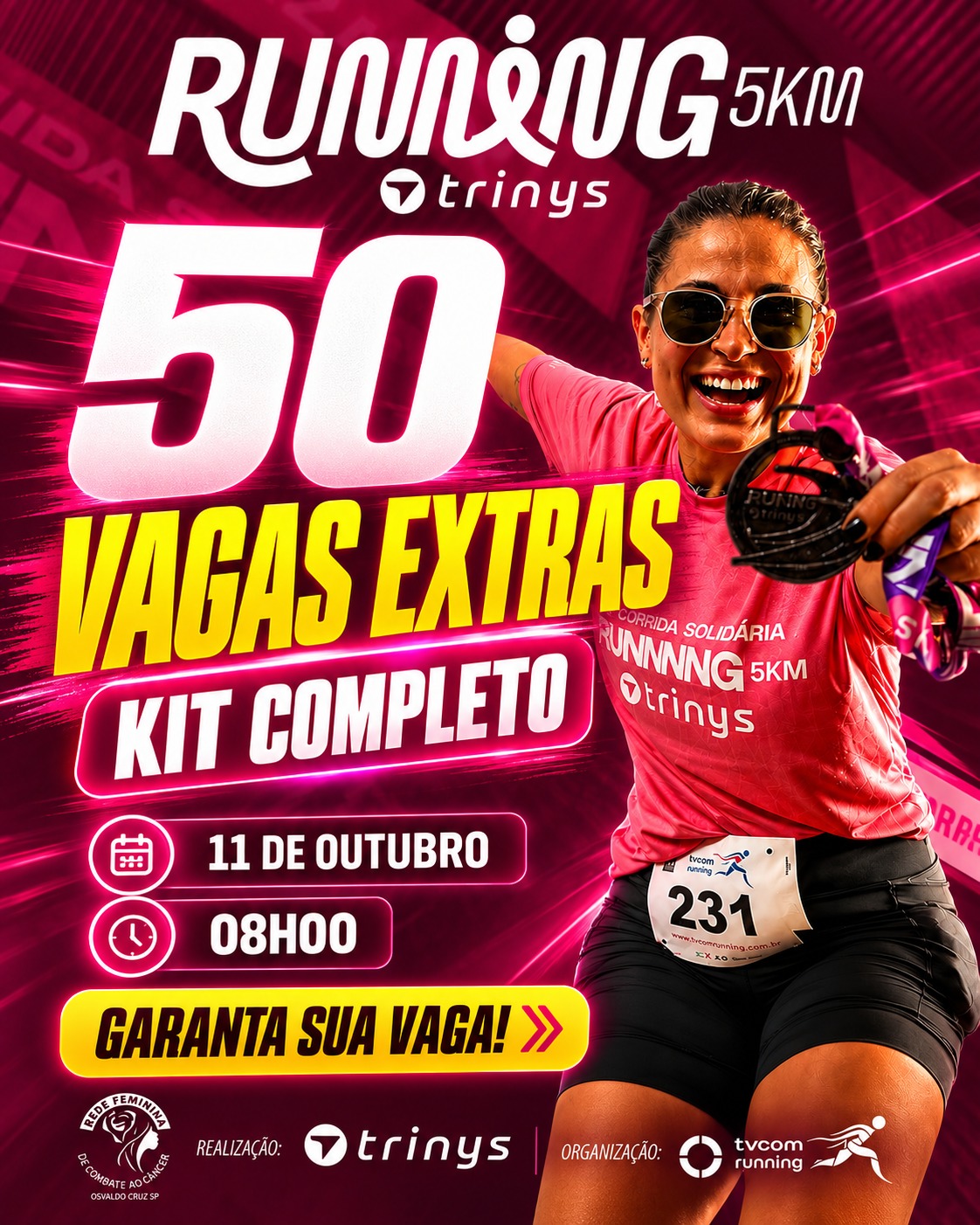 TRINYS RUNNING 5K 3ª EDIÇÃO OSVALDO CRUZ SP