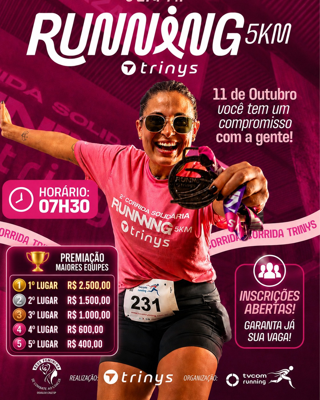 TRINYS RUNNING 5K 3ª EDIÇÃO OSVALDO CRUZ SP