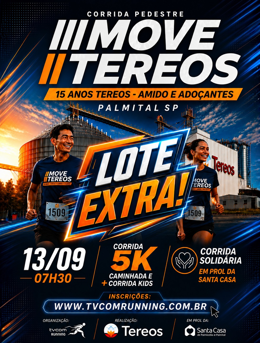 1ª CORRIDA E CAMINHADA SOLIDÁRIA DA TEREOS PALMITAL SP