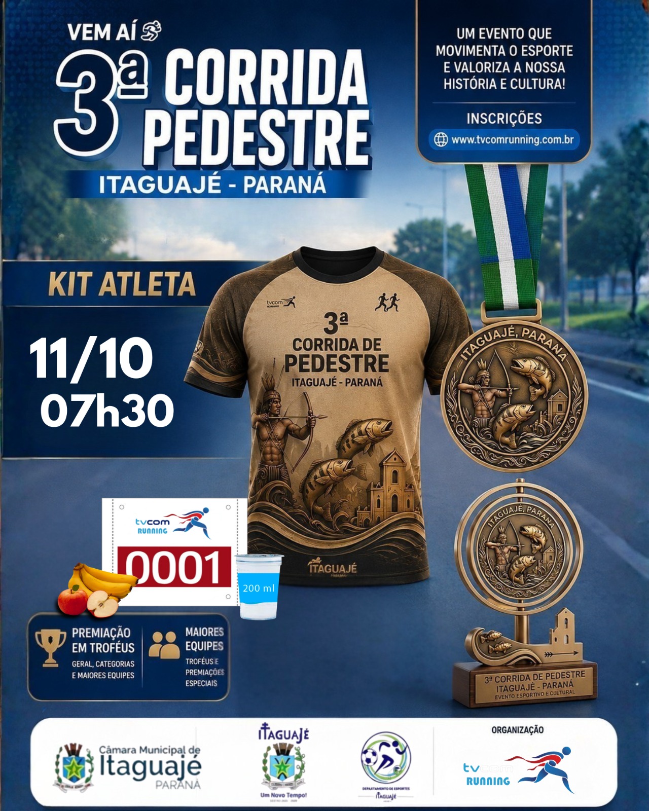 3ª CORRIDA PEDESTRE DE ITAGUAJÉ PR