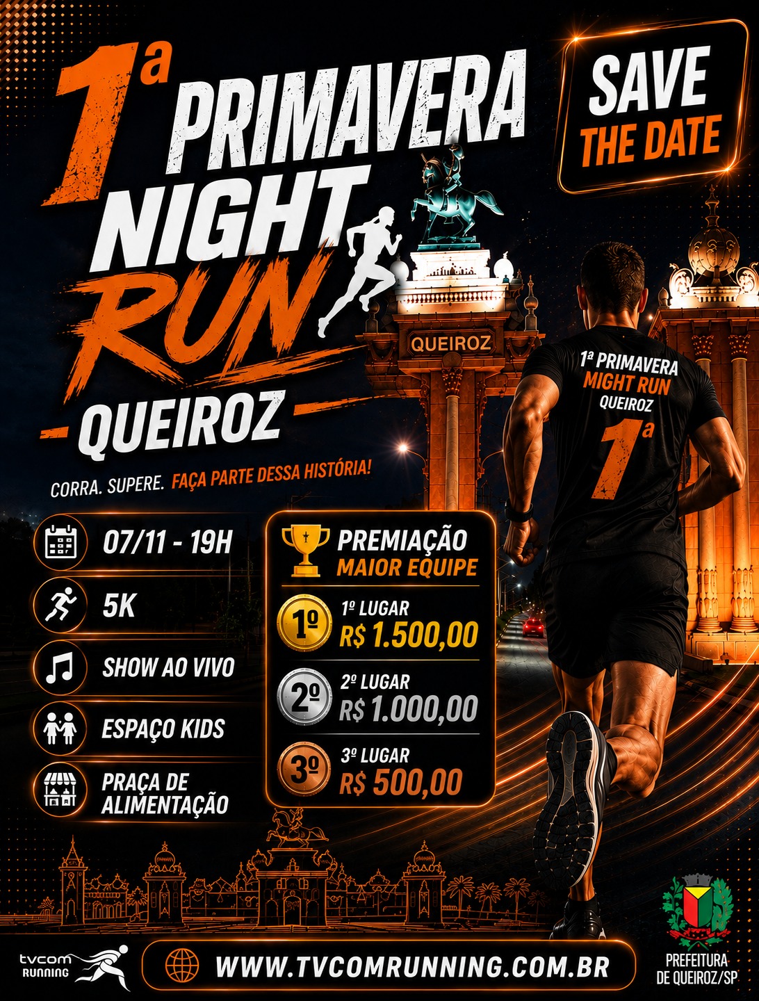 1ª PRIMAVERA NIGHT RUN QUEIROZ SP