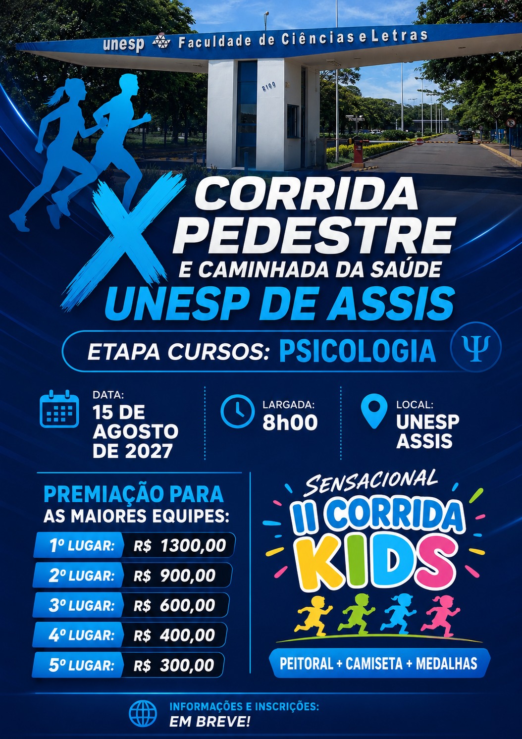 X PROVA PEDESTRE E CAMINHADA DA SAÚDE UNESP ASSIS 2027