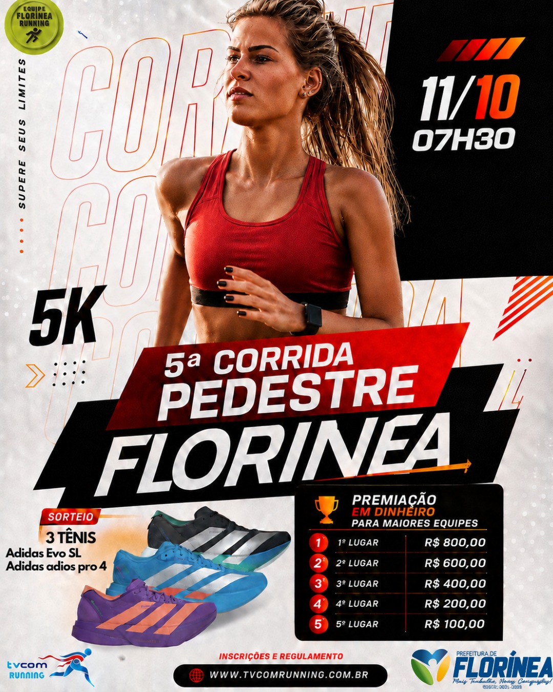 5ª CORRIDA PEDESTRE DE FLORÍNEA SP