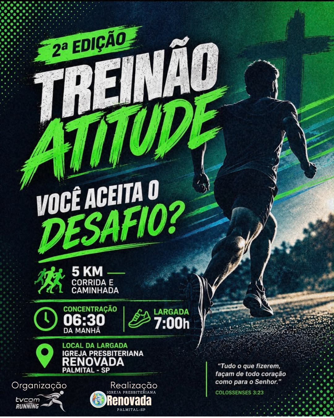2ª  EDIÇÃO TREINÃO ATITUDE DA IGREJA PRESBITERIANA RENOVADA DE PALMITAL SP